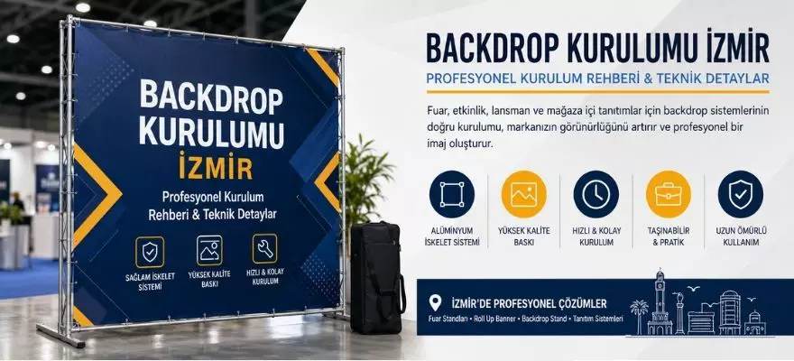 Backdrop Kurulumu İzmir | Profesyonel Kurulum Rehberi & Teknik Detaylar