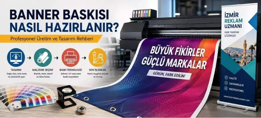 Banner Baskısı Nasıl Hazırlanır? Profesyonel Rehber | İzmir Reklam Uzmanı