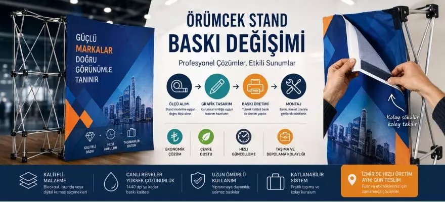 Örümcek Stand Baskı Değişimi | Profesyonel Rehber, Baskı ve Kurulum İpuçları