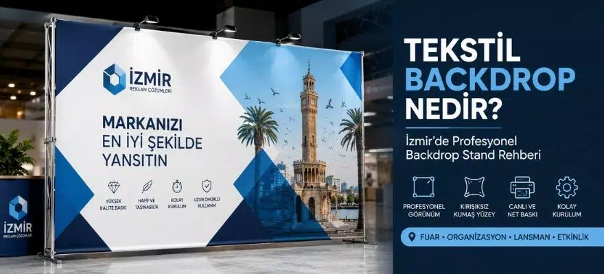 Tekstil Backdrop Nedir? İzmir’de Profesyonel Backdrop Stand Rehberi