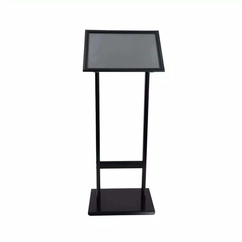 Çift Ayaklı Saç Taban Menü ve Bilgilendirme Panosu B2 (700x350 mm) Siyah_