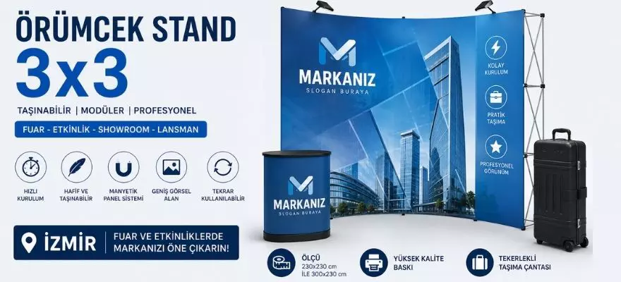 Örümcek Stand 3x3 Nedir Ölçüler, Fiyatlar ve Kullanım Rehberi İzmir