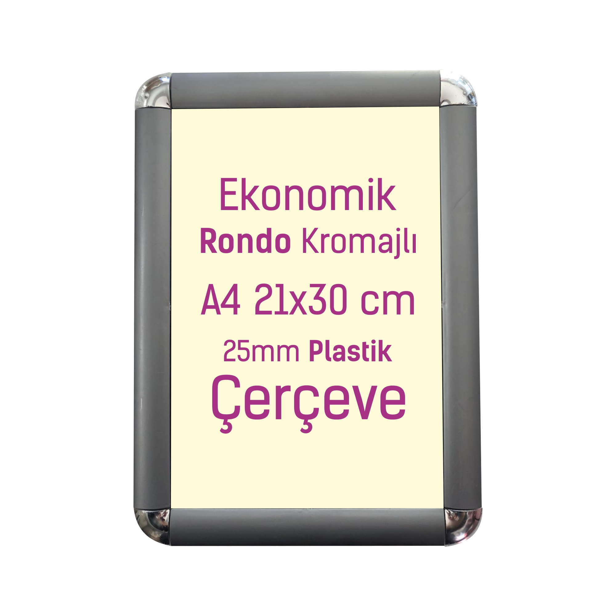 25mm ekonomik afiş çerçevisi_