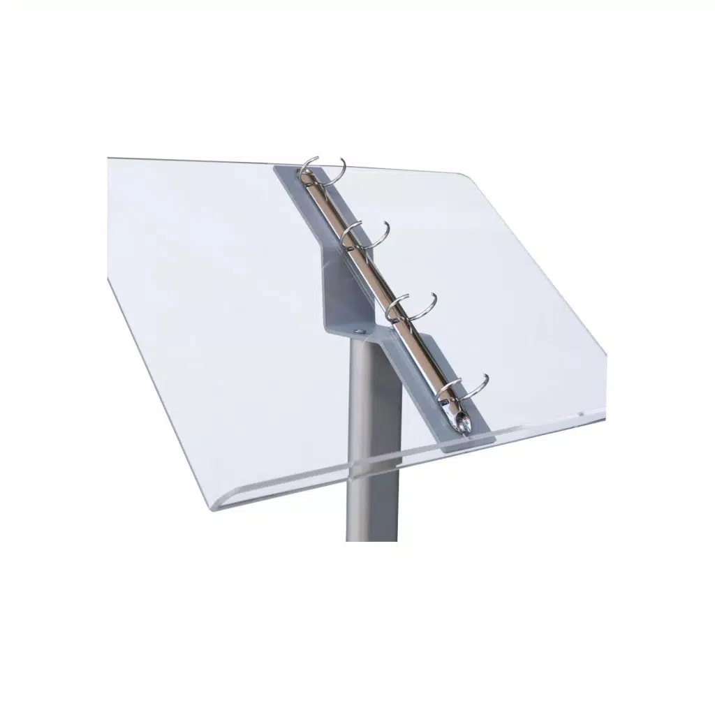 2X A4 Dosya Mekanizmalı Menü Panosu (Eloksal) Gri_