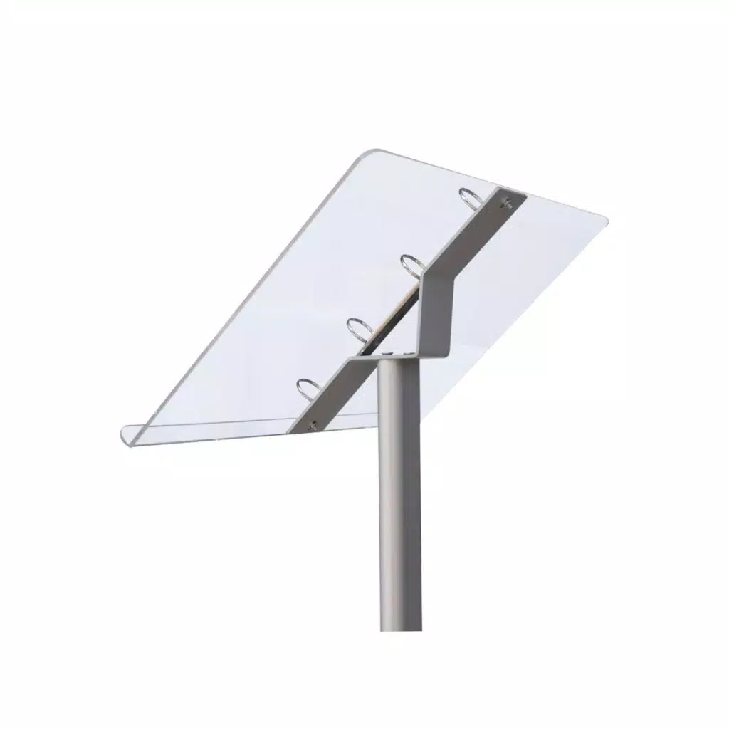 2X A4 Dosya Mekanizmalı Menü Panosu (Eloksal) Gri_1