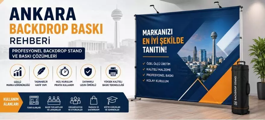 Ankara Backdrop Baskı Rehberi Profesyonel Backdrop Stand ve Baskı Çözümleri