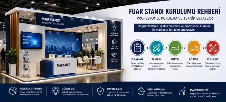 Fuar Standı Kurulumu Rehberi Profesyonel Kurulum ve Teknik Detaylar