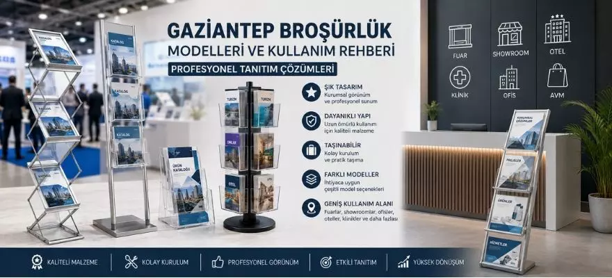 Gaziantep Broşürlük Modelleri ve Kullanım Rehberi Profesyonel Tanıtım Çözümleri