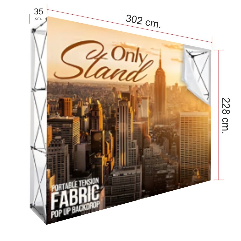 Kumaş Örümcek Stand 3x4_