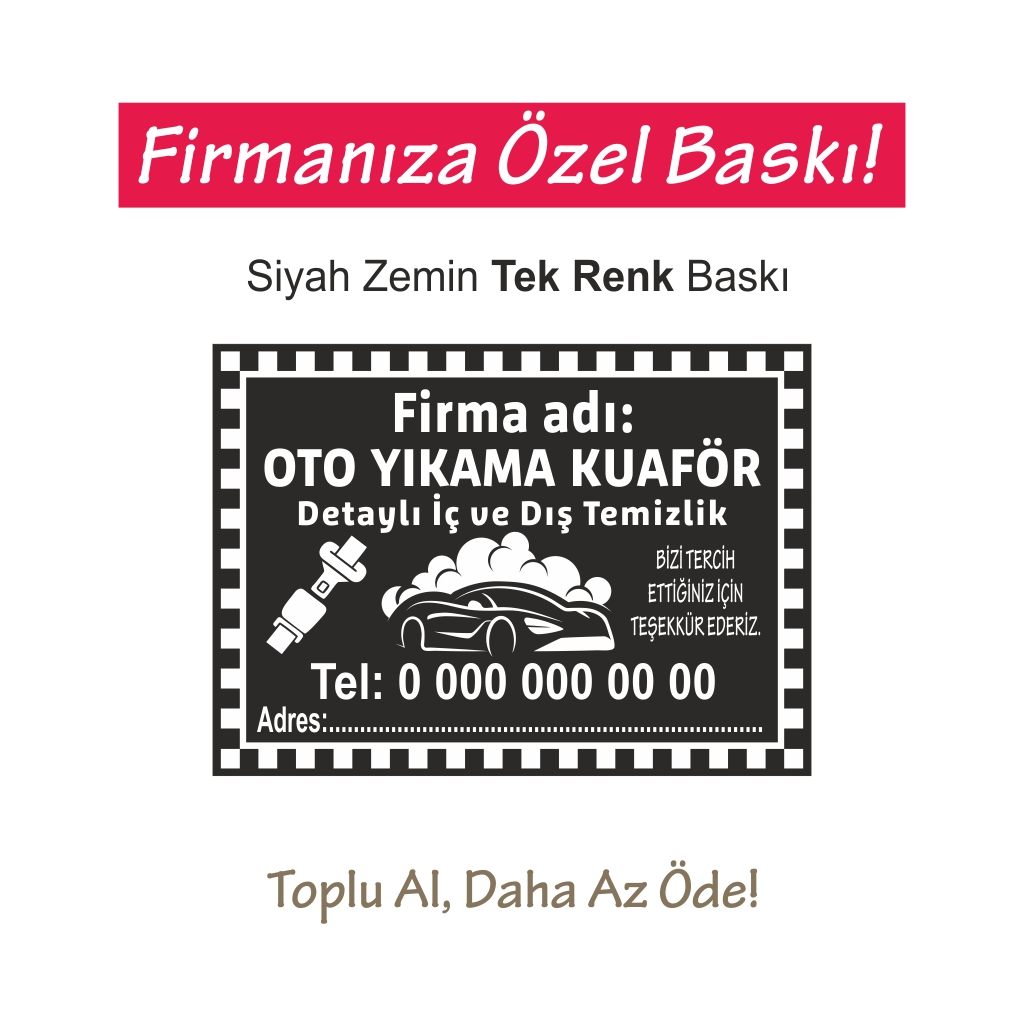 Oto Kağıt Paspas Baskı MY25067