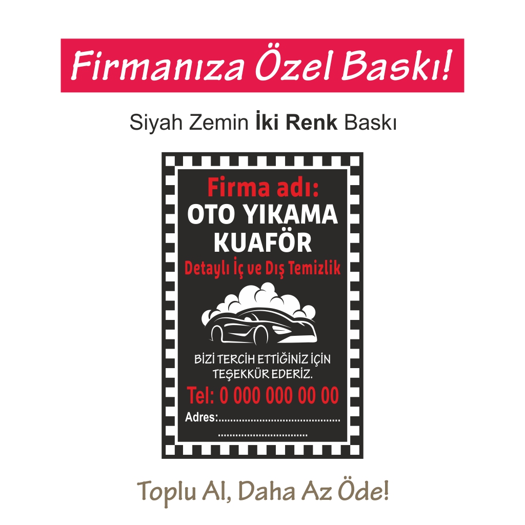Oto Kağıt Paspas Baskı MY25068_