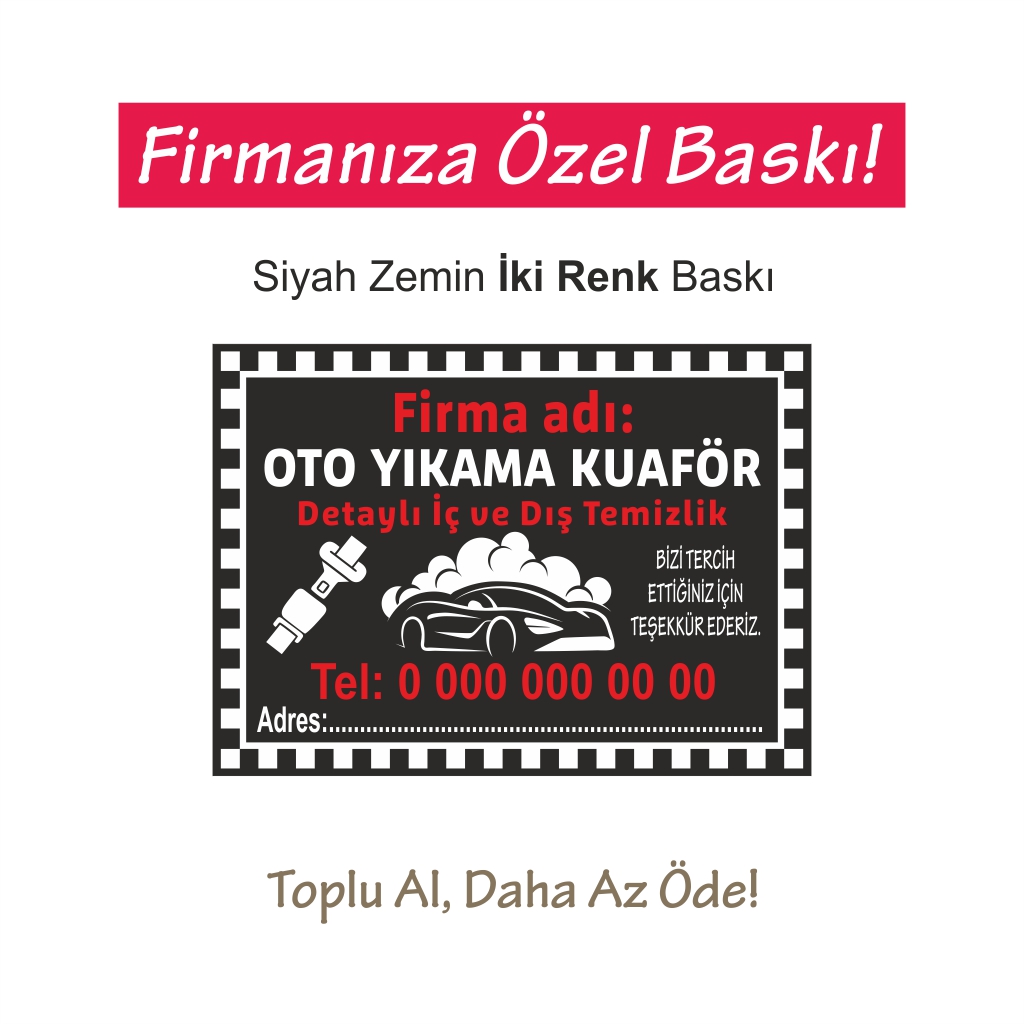 Oto Kağıt Paspas Baskı MY25069-1