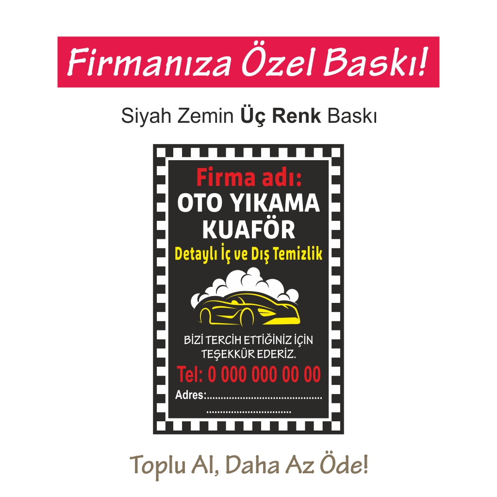 Oto Kağıt Paspas Baskı MY25070