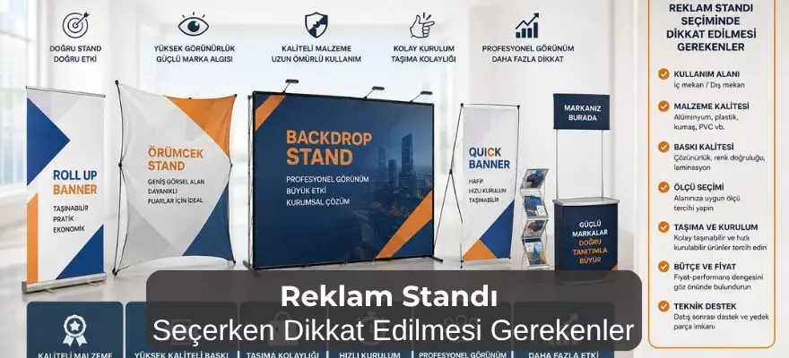 Reklam Standı Seçerken Dikkat Edilmesi Gerekenler Profesyonel Satın Alma Rehberi