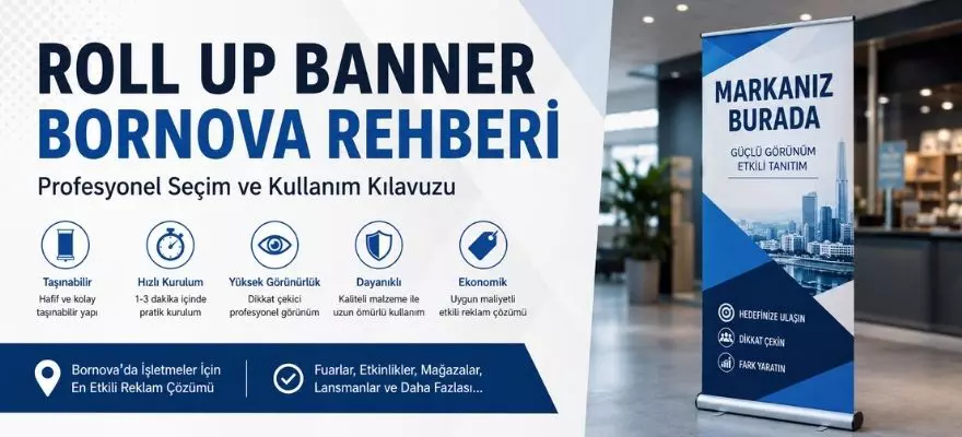 Roll Up Banner Bornova Rehberi Profesyonel Seçim ve Kullanım Kılavuzu