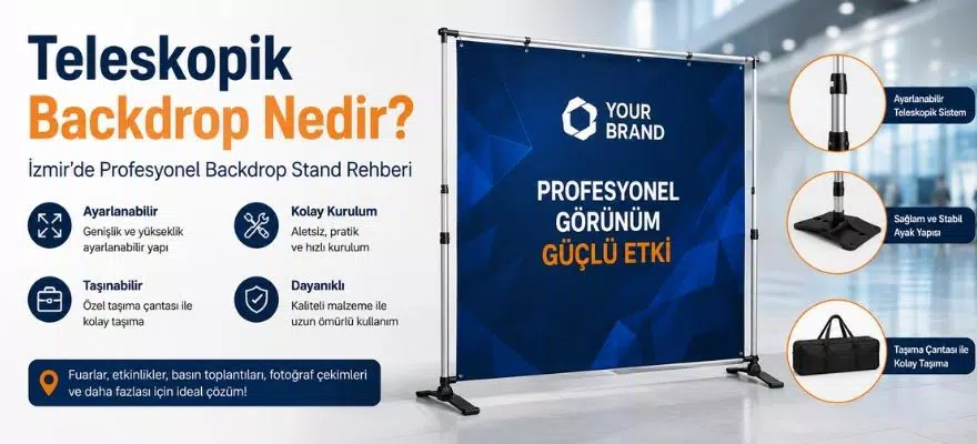 Teleskopik Backdrop Nedir İzmir’de Profesyonel Backdrop Stand Rehberi