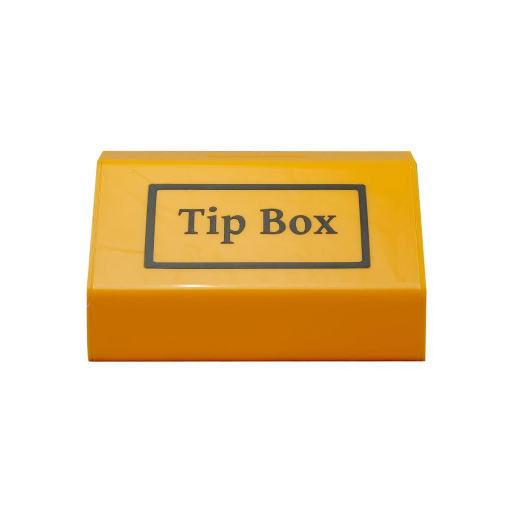 Tip Box - Sarı Büyük Boy Bağış Kutusu