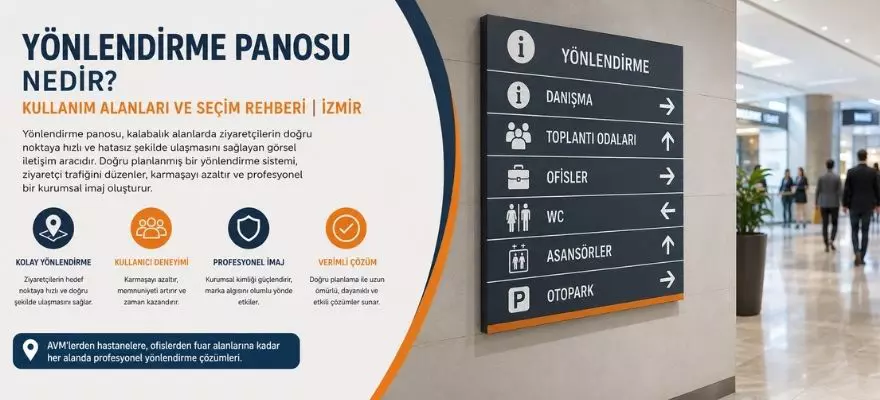 Yönlendirme Panosu Nedir Kullanım Alanları ve Seçim Rehberi İzmir