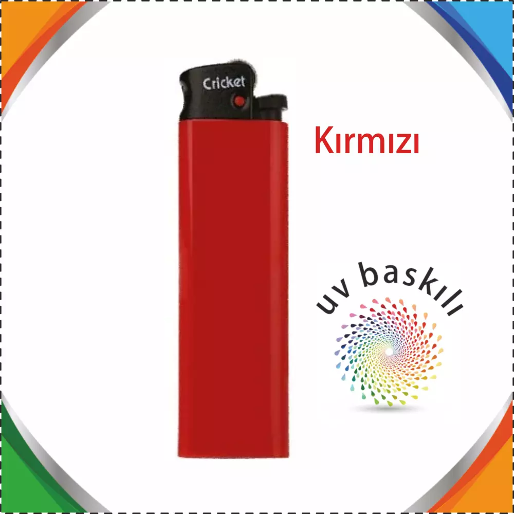 Promosyon Çakmak Baskı MY253-100 Adet - Kırmızı