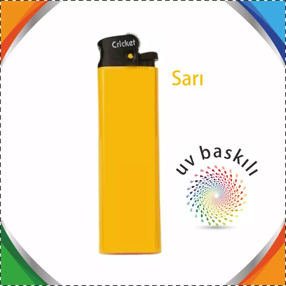 Promosyon Çakmak Baskı MY253-100 Adet - Sarı