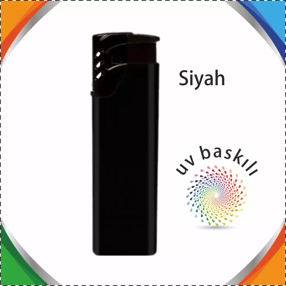 Promosyon Çakmak Baskı MY253-100 Adet - Siyah