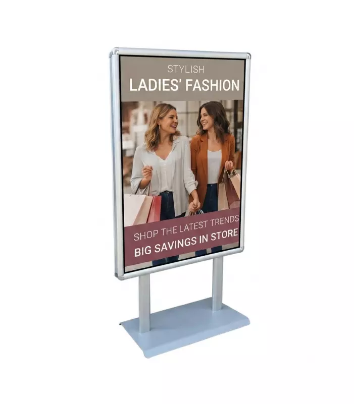 Sac Tabanlı Poster Pano Eloksal B1 700x1000 mm Gri Sac Tabanlı Poster Pano Eloksal B1 700x1000 mm Gri