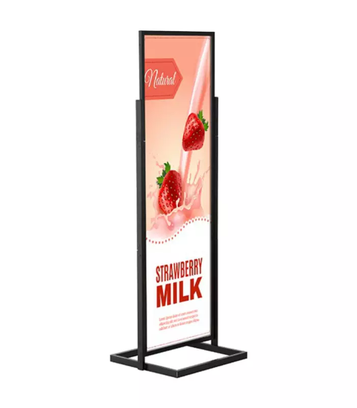 Sürgülü Poster Pano Eko 50x170 cm Siyah